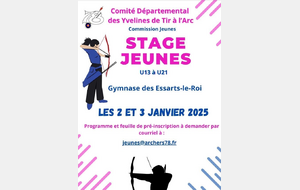 Stage Jeunes U13 à U21 le 02/03 Janvier 2025